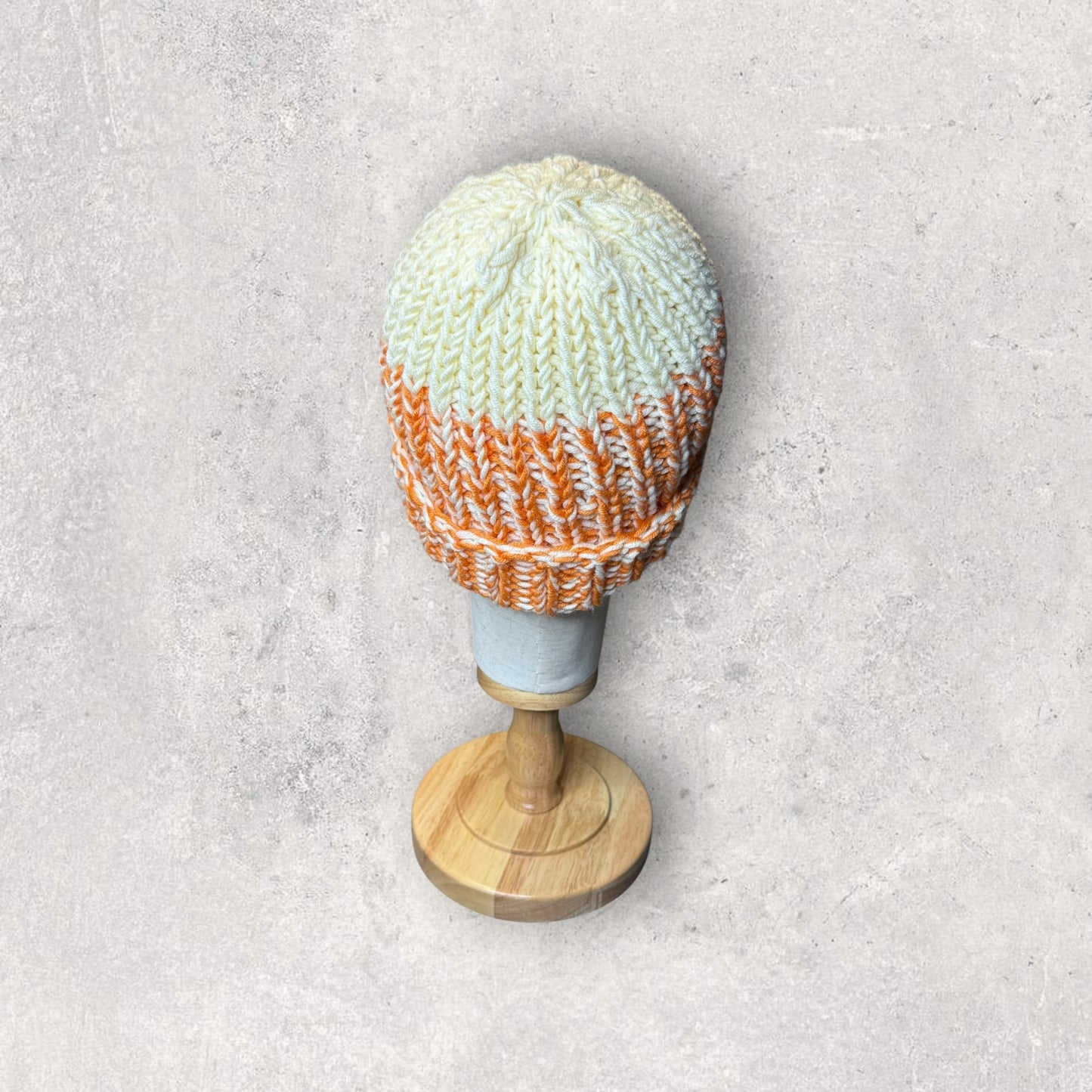 Creamsicle Folding Brim Beanie