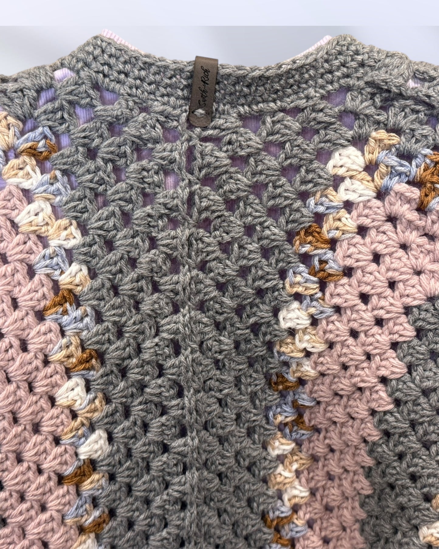 Mossy Lavender Hexagon Cardi