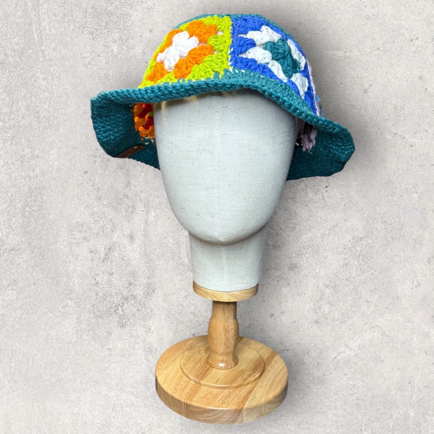 Granny Square Bucket Cap
