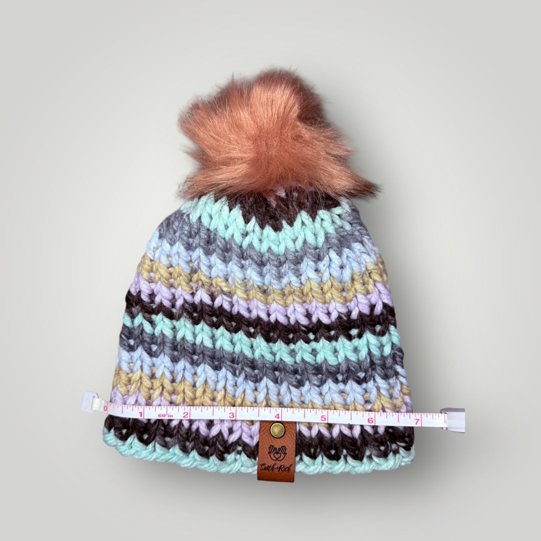 Faux Fur PomPom Beanie