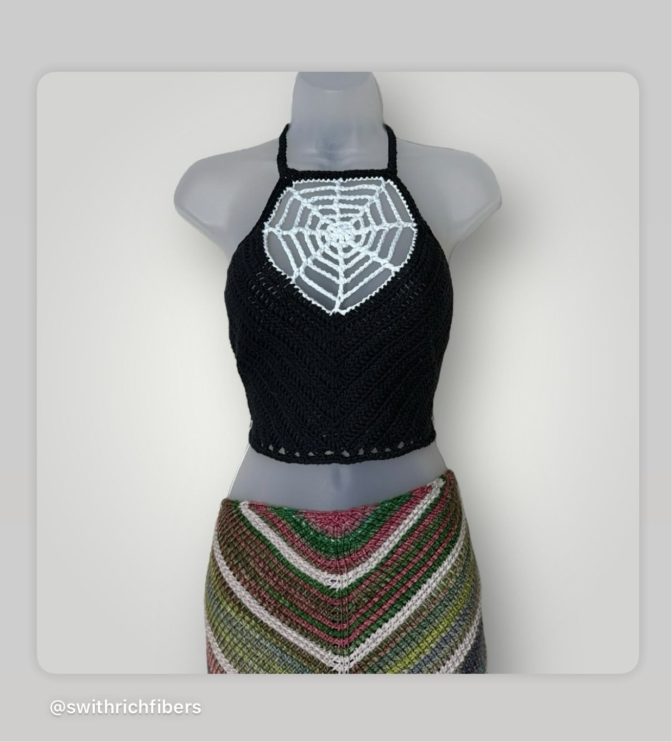 Spider Web Crop Top