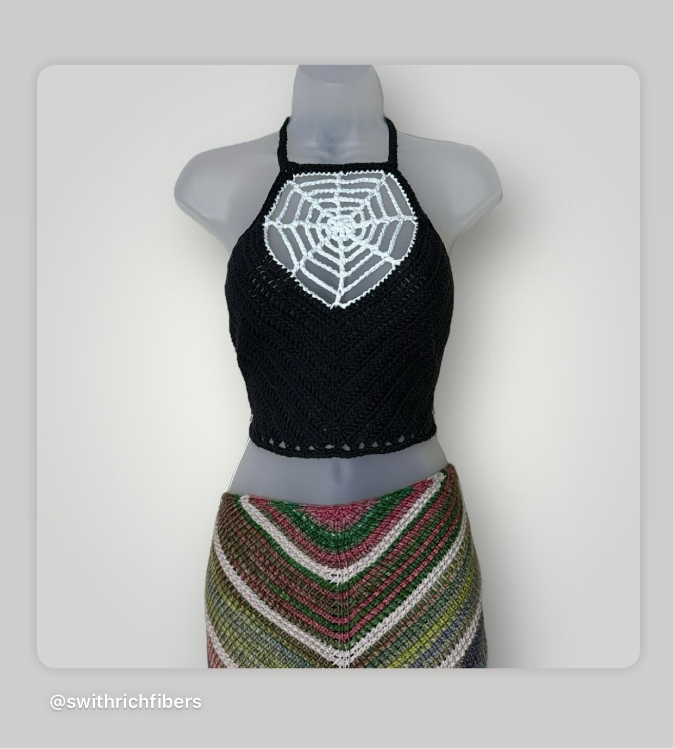Spider Web Crop Top