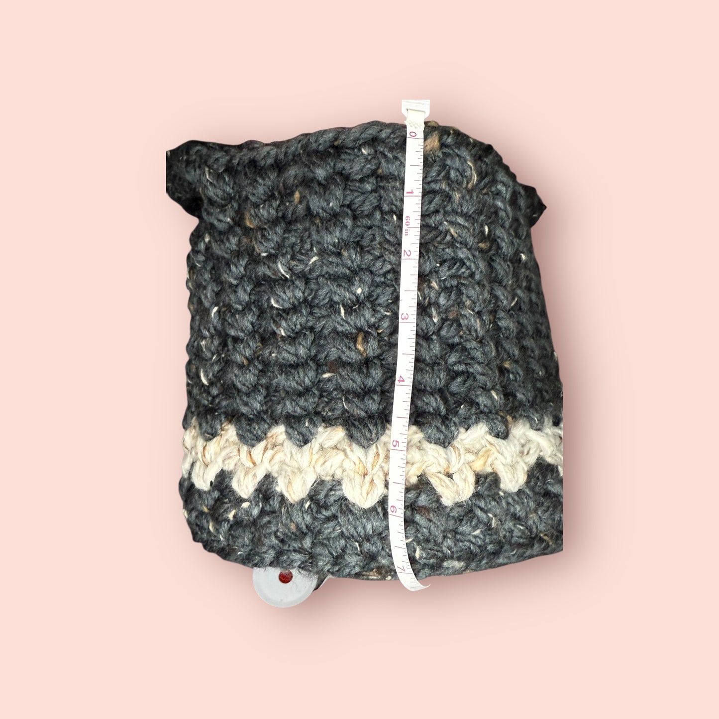 Woven Wool Basket Charcoal