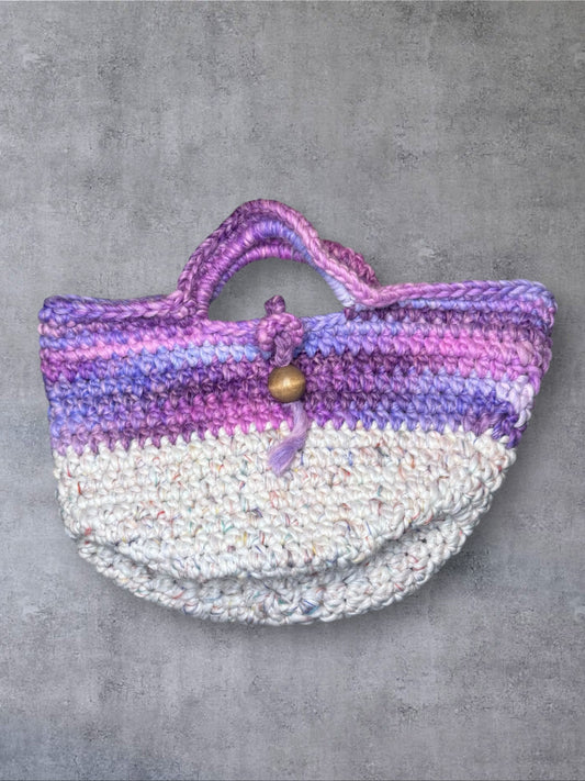 Two Tone Wool Handbag