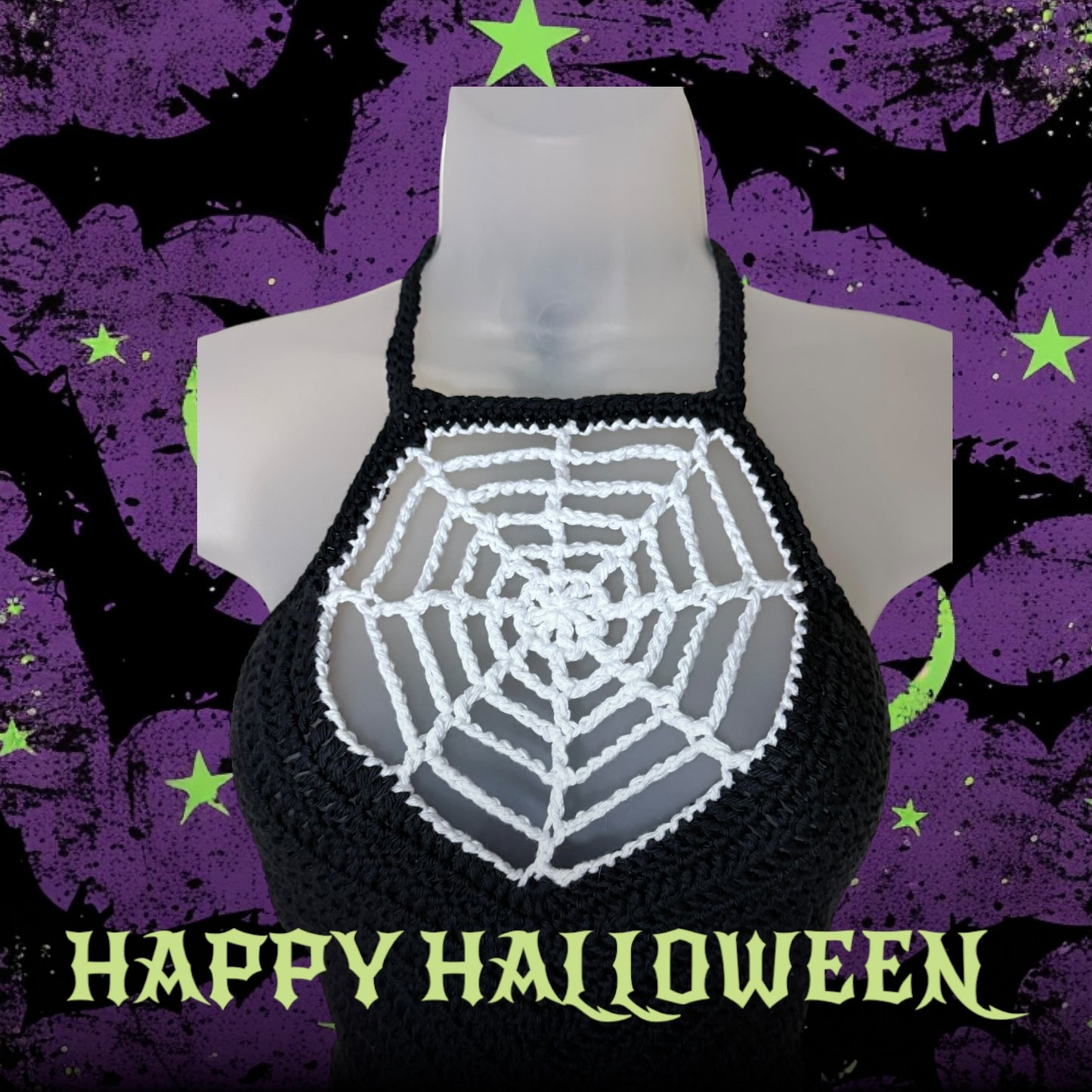 Spider Web Crop Top