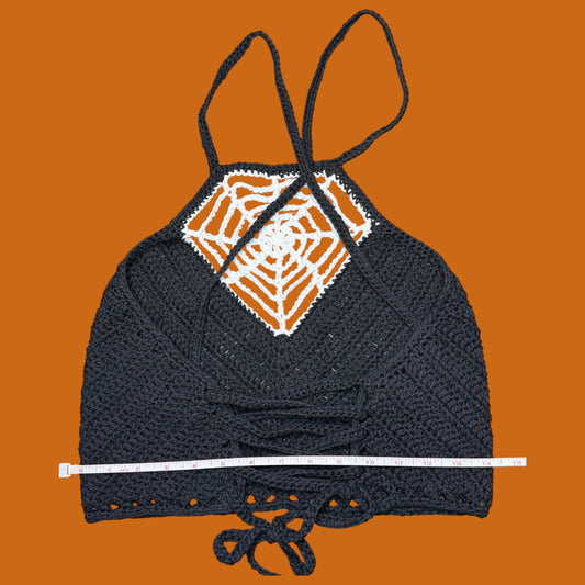 Spider Web Crop Top