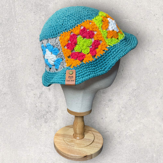 Granny Square Bucket Cap