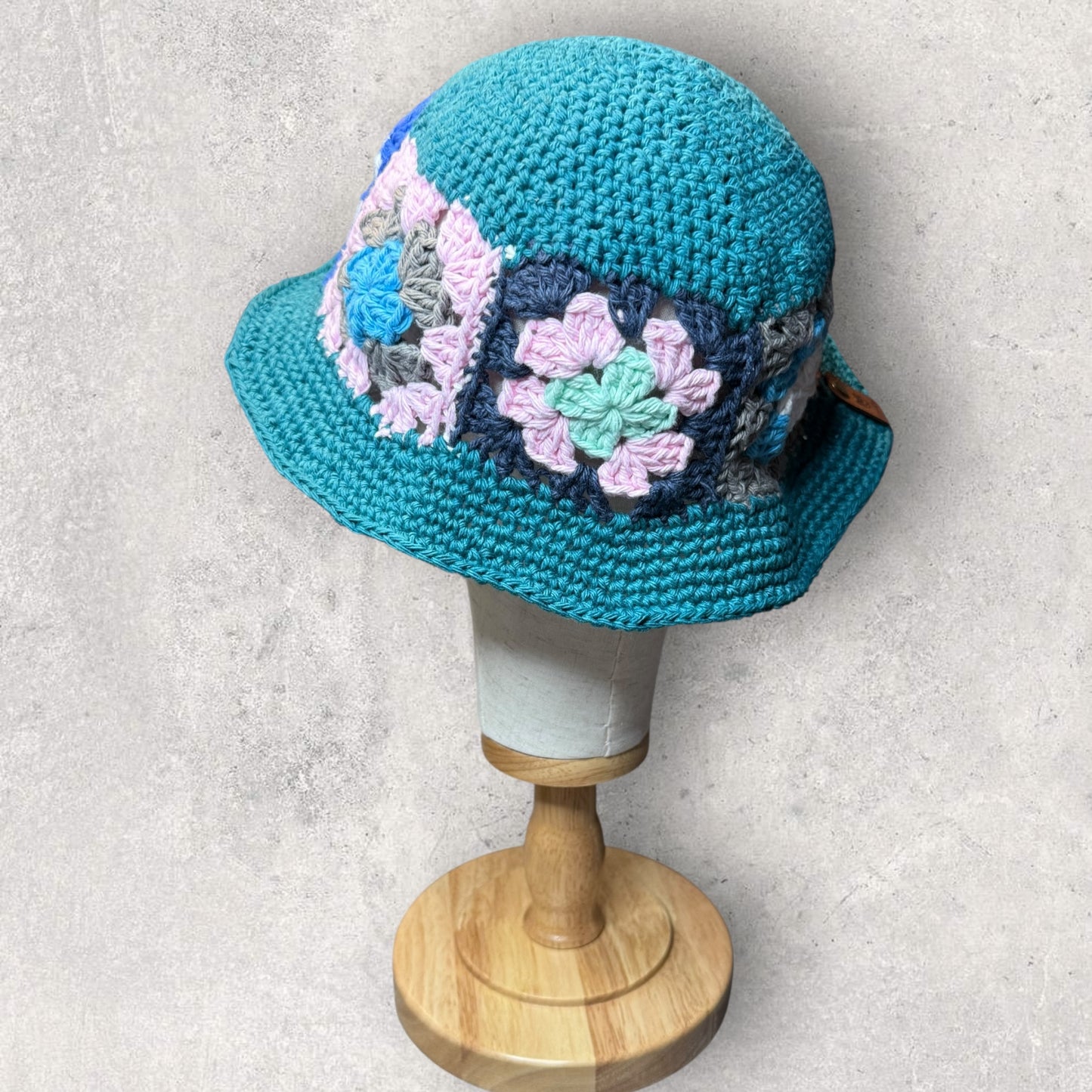 Granny Square Bucket Cap