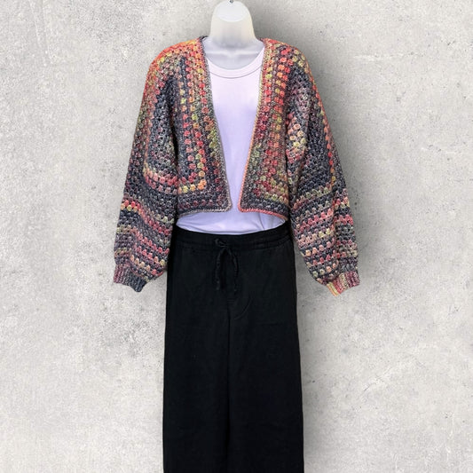 Cropped Foliage Cardi