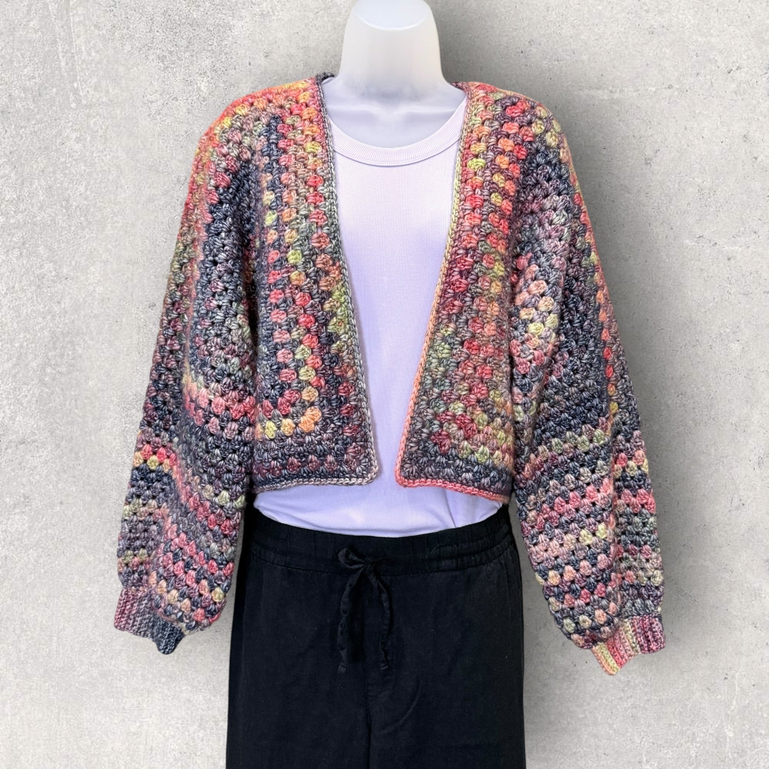 Cropped Foliage Cardi – Swith-Rich Fibers