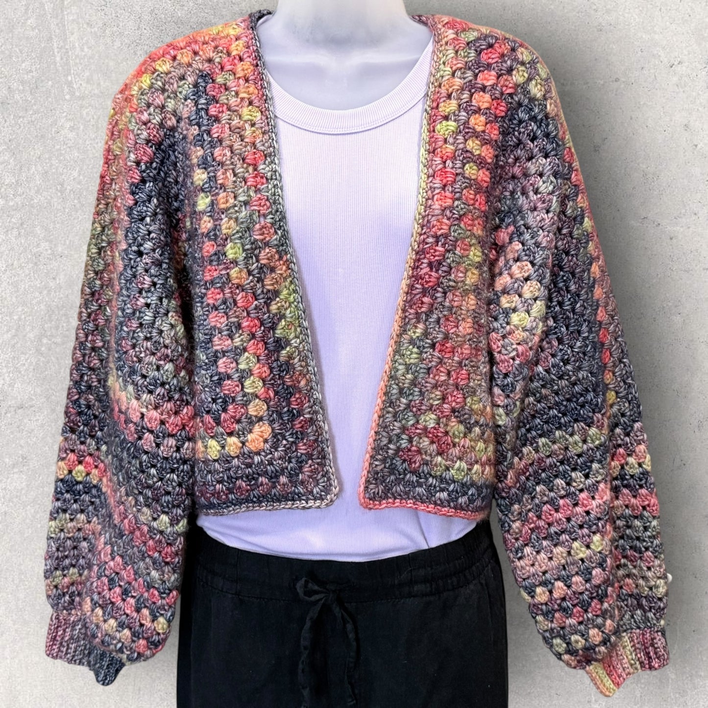 Cropped Foliage Cardi