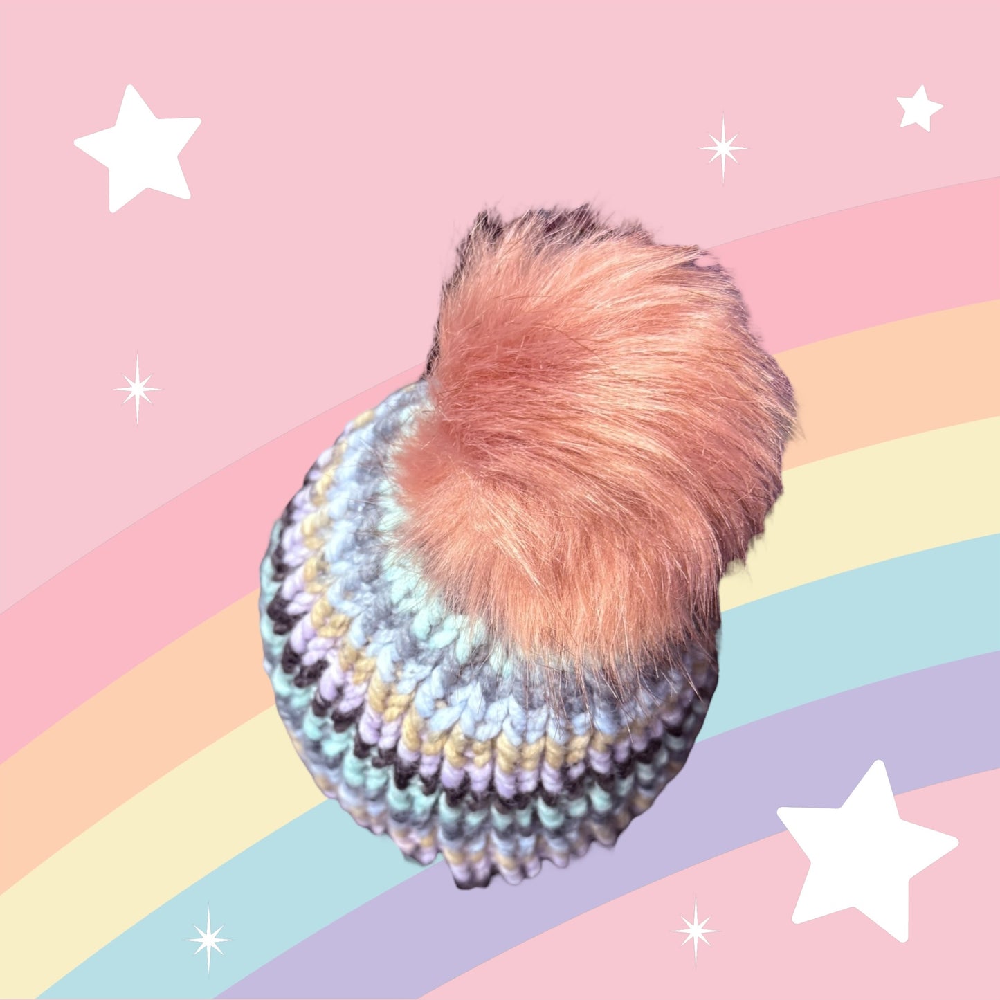 Faux Fur PomPom Beanie