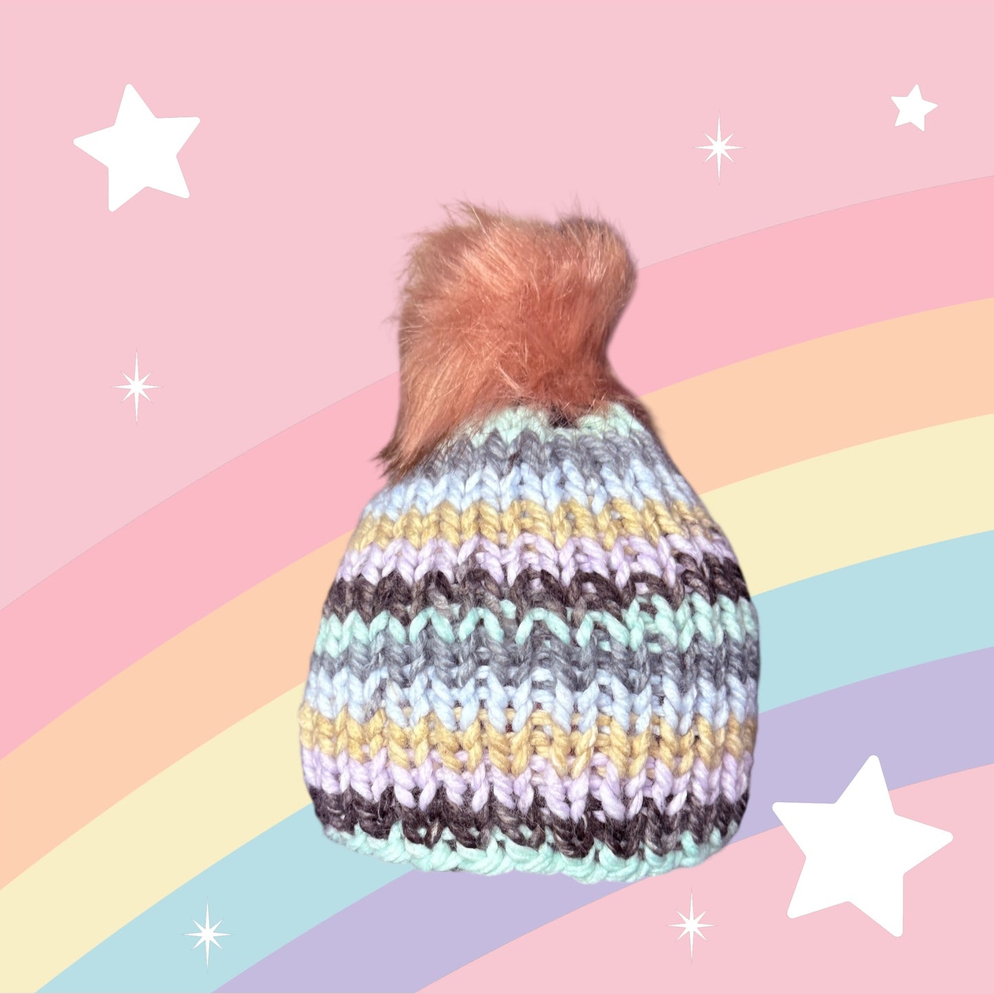 Faux Fur PomPom Beanie