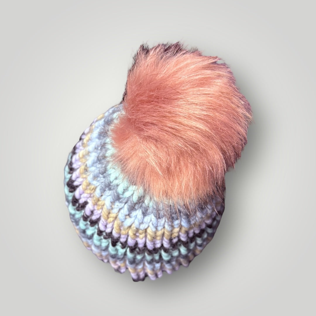 Faux Fur PomPom Beanie