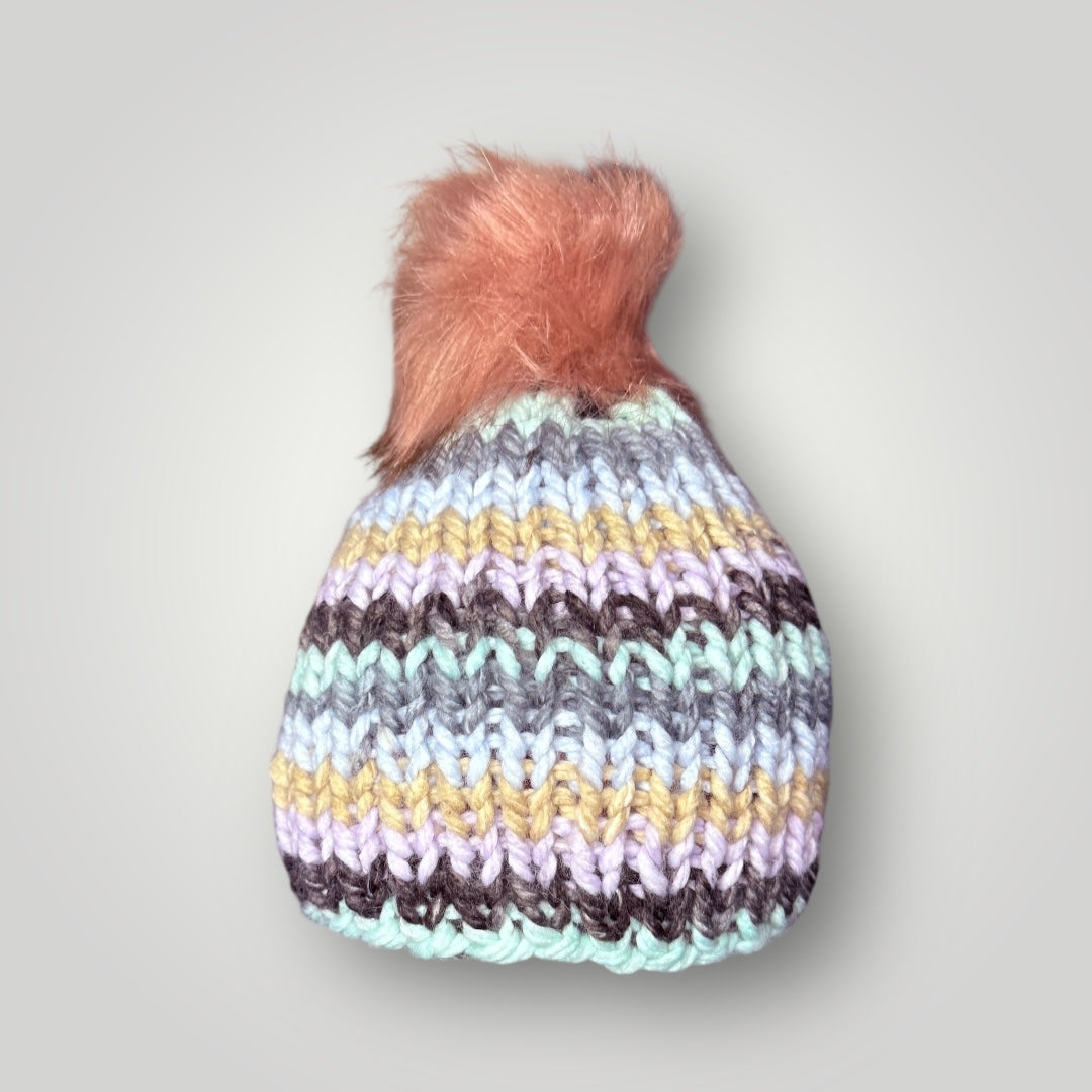 Faux Fur PomPom Beanie