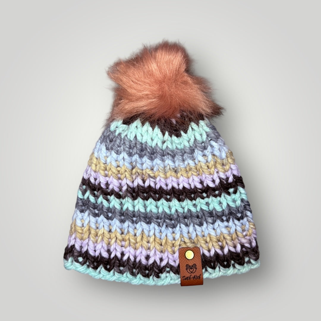 Faux Fur PomPom Beanie