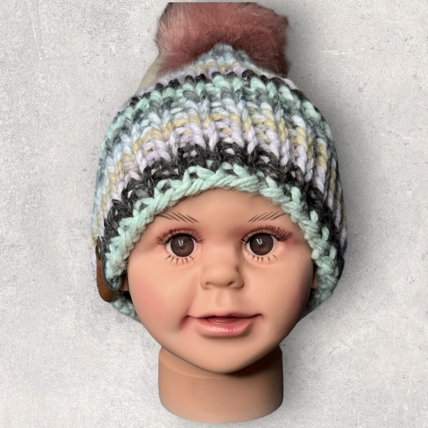 Faux Fur PomPom Beanie