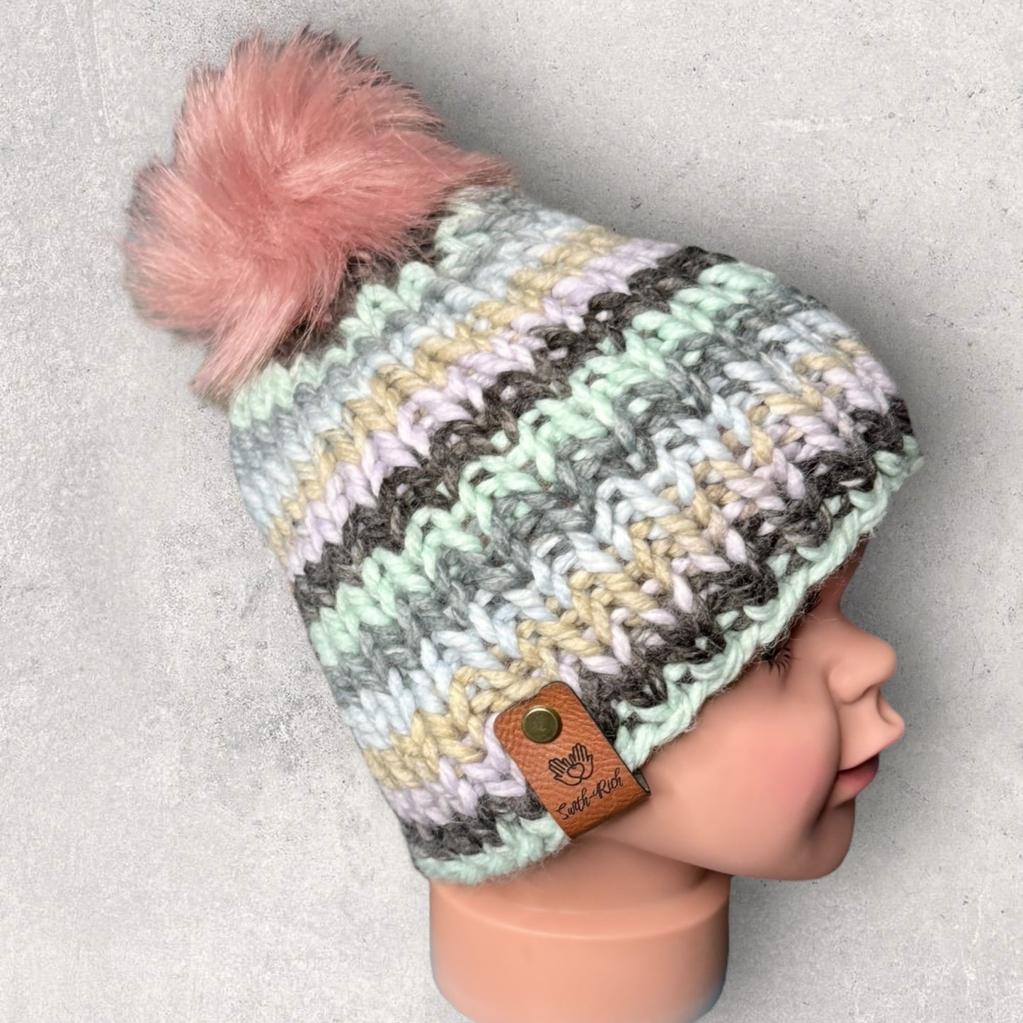 Faux Fur PomPom Beanie