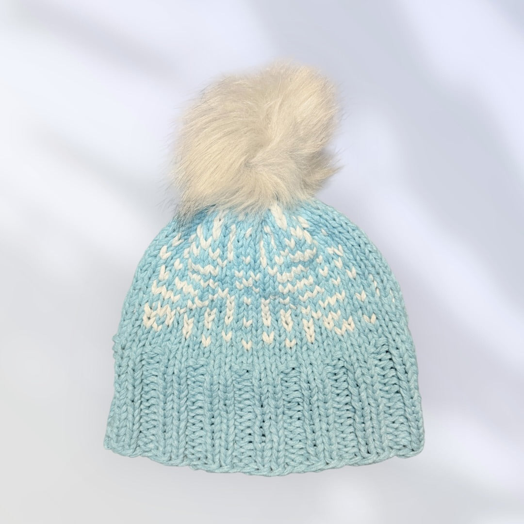 Snowflake Pom Beanie